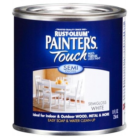 RUST-OLEUM Rustoleum .50 Pint Semi Gloss White Painters Touch Multi-Purpose Pain  1993-730 20066199371